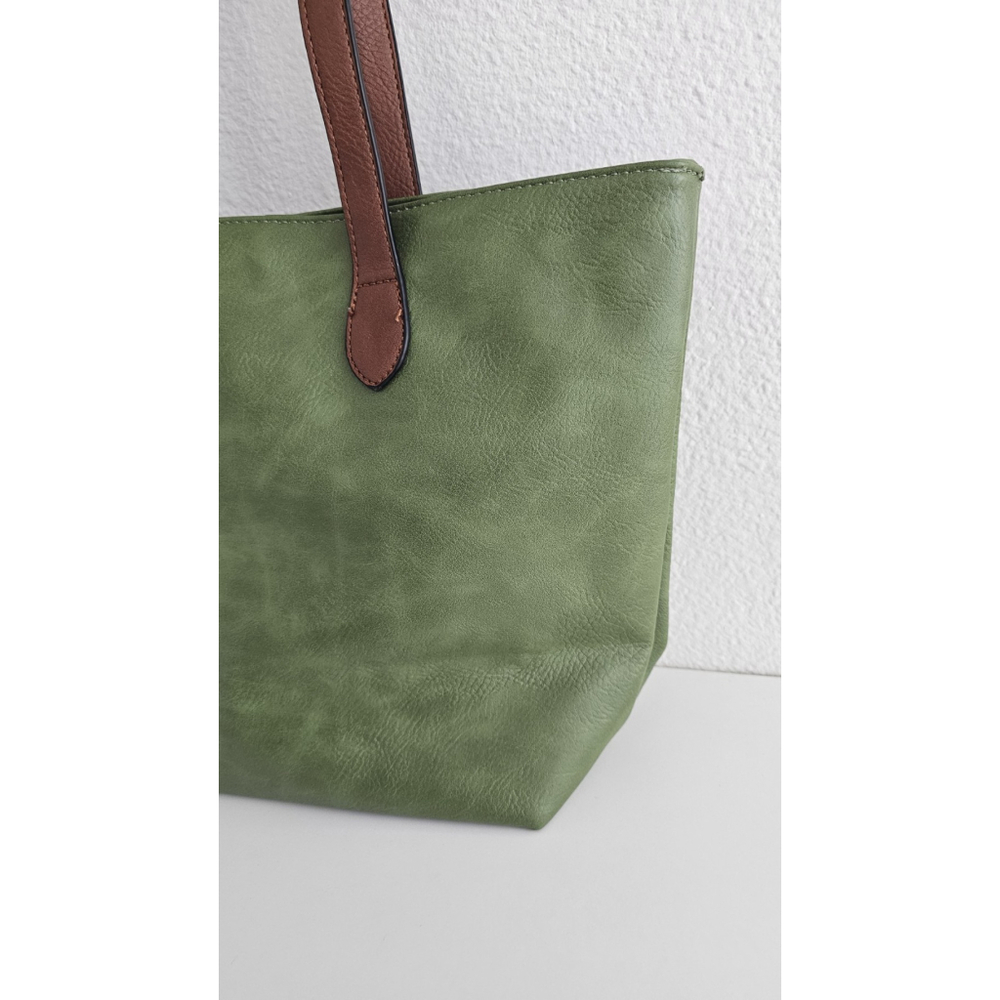 Long & Son London Olive Green Tote Bag - Excellent Pre-owned Condition - Picture 4 of 15